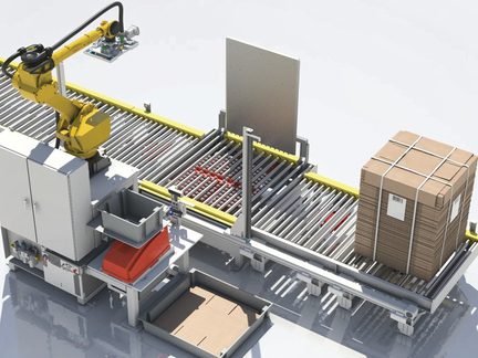 Robotic Infeed De-Strapping System | De-Banding & Infeed Management | Edson